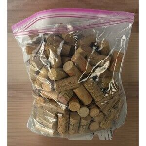 80 Natural Wine Bottle Corks Assorted Winery Brands - Crafting & DIY Bulk Lot